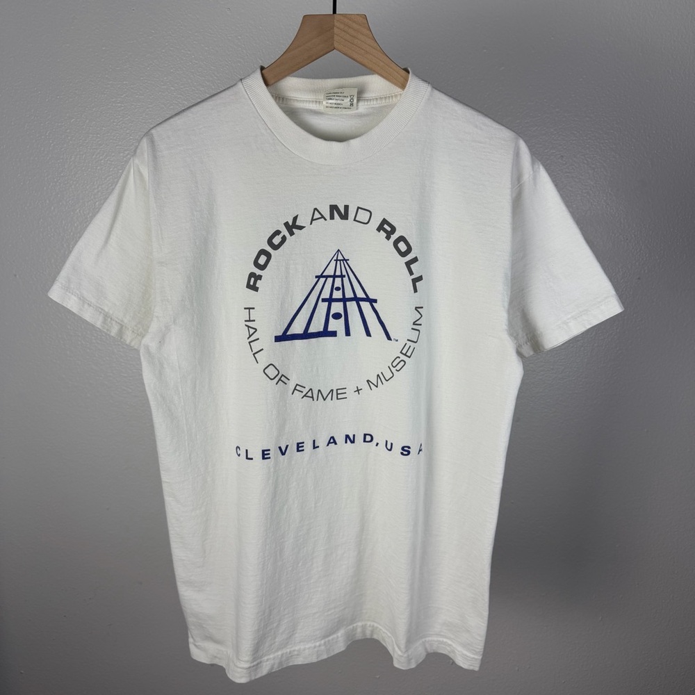Vintage 90’s Rock and Roll Hall of Fame USA Cleveland White Cronies Size Large